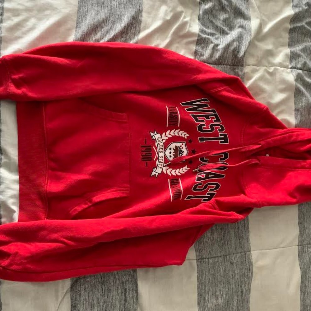 Red Graphic Hoodie